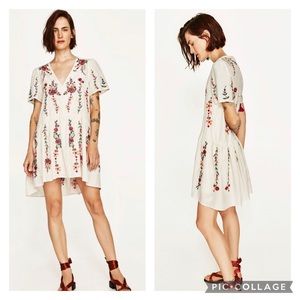 Western Boho Zara Embroidery cotton Dress